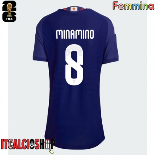 Giappone Takumi Minamino #8 Prima Maglia Femmina Mondiali 2026 Manica Corta